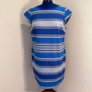 Avenue Plus Size Blue Striped Dress Size 18/20